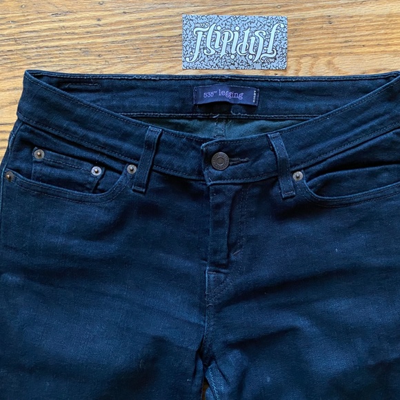 LEVIS 535 LEGGING JEANS DENIM BLUE PANTS SIZE 9S - Picture 3 of 7